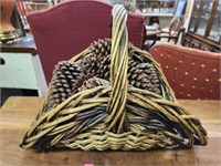 Basket of Pinecones
