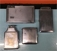 Vtg. cigarette cases w/ lighters