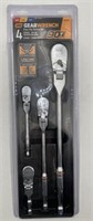 4pc Gearwrench Flex Ratchet Set 90 Tooth Gear
