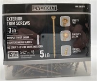 Everbilt 3" Exterior Trim Screws 5lbs