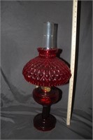 Aladdin Model B  Ruby Lincoln Drape Oil Lamp