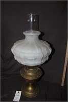 Antique Aladdin Model 7 Satin Brass Table Lamp