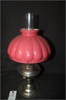 Antique Aladdin Model 11 Nickel Table Lamp