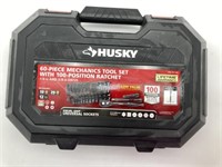 Husky 60pc Mechanics Tool Set with 100 Position Ra
