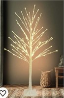 4ft LED Warm White Lighted Birch Tree Decoration