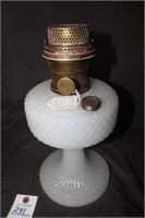 Vintage Aladdin Model B Quilted Oil Lamp