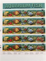 Aquarium Fish Collectible Sheet of 20 33 Cent Stam