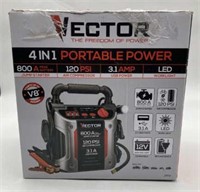 Vector 4-in-1 Portable Power Jump Starter, Air Com