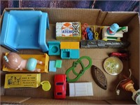 Small Vintage Toys, Tootsie Toy Train & Tricks