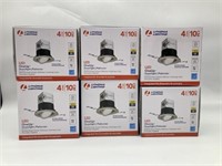 6pc Lithonia Lighting 4" 10CM LED OneUp Downlight