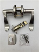 Passage Door Lever Polished Silver