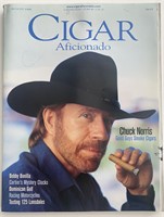 Cigar Aficionado Chuck Norris original vintage 199