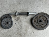 Dumb Bell Handle with 3 lb and 10 lb weights