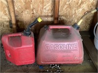 2 Gas Cans w/ spouts and lids