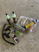 Tire Patching Lot (tools, valve stems, slime, etc)