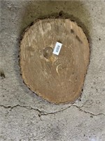Cross cut slab of wood, approx 15"