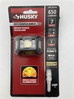 Husky Rechargeable Broad Range Headlamp 7 Modes (M