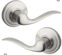 Kwikset Hall & Closet Door Lever Satin Nickel