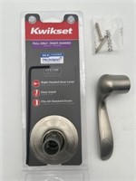 Kwikset Pull Only Right Handed Door Lever Brushed