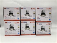 6pc Lithonia Lighting 4" 10CM LED OneUp Downlight