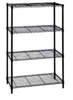 HDX 4-Tier Steel Wire Shelfing Unit Black 36"W x 5