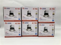 6pc Lithonia Lighting 4" 10CM LED OneUp Downlight