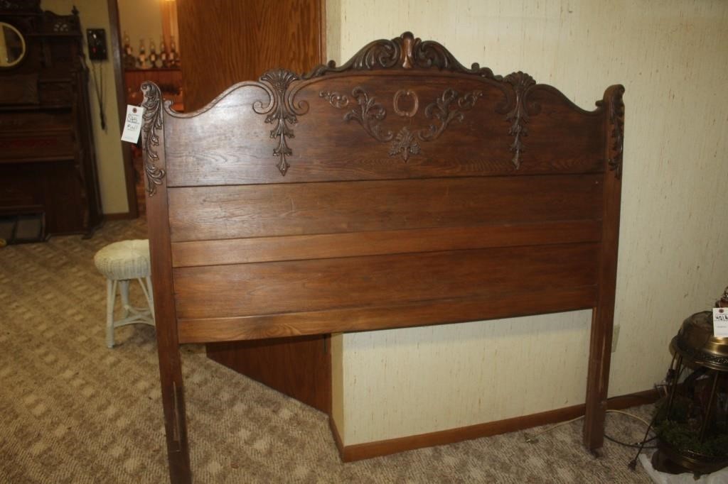 Vintage Head Board on Casters  (full size)