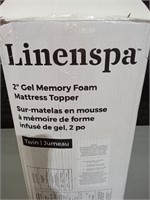 Linenspa Twin 2in Gel Memory Mattress Topper