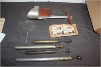 Antique Hand Held Viewer, Cards, More