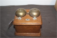 Antique Phone Double Bell Wooden Box