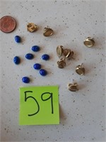 Vtg Lot Studs 4 Pairs , just put it together!