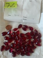 Vtg 2 envelopes Crystal Drops Ruby Red W. Germany