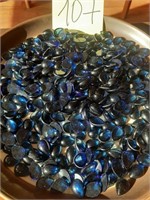 Vtg Lot Drop Stone Cabs Sapphire W. Germany
