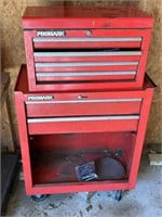 Promark 2 pc Rolling Tool Cabinet w/ contents