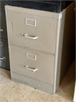 2 Drawer Tan Metal File Cabinet, Coleman