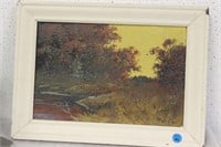 An Oil on Board by Listed Artist Gilman Low