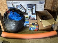 Pool Supplies and inflatable Pool (Not tested)