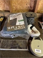 New Tarp 12ft x 16ft, Roll of Chain, and more