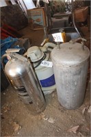 Fire Extinguisher, Shop Vac, Tank