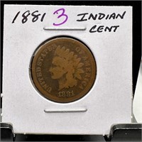 1881 INDIAN HEAD PENNY CENT