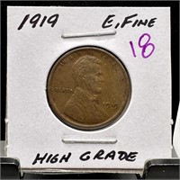 1919 WHEAT PENNY CENT HIGH GRADE