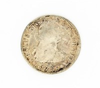 Coin 1788 2 Reales Mexico Silver Coin-VG