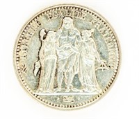 Coin 1874-K 10 Francs France Hercules-AU