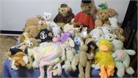 Ty and other plush animals.