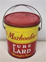 Marhoefer 4lb Lard Can with Lid
