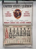 1933 US Leather Advertising Calendar