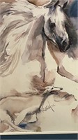 Ltd Ed Ratafia Watercolor Horse Artwork