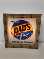 Dad's Root Beer Advertising Clock