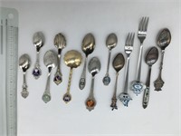 Lot Of Small Souvenir Spoons
