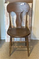 VINTAGE WOODEN KITCHEN CHAIR WITH
